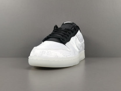 NIKE Dunk - Clot Fragment Sneakers - White Unisex Streetwear Limited Edition - Introducing the Nike Dunk Clot Fragment White - a highly sought-after collaboration that combines the