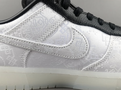 NIKE Dunk - Clot Fragment Sneakers - White Unisex Streetwear Limited Edition - Introducing the Nike Dunk Clot Fragment White - a highly sought-after collaboration that combines the