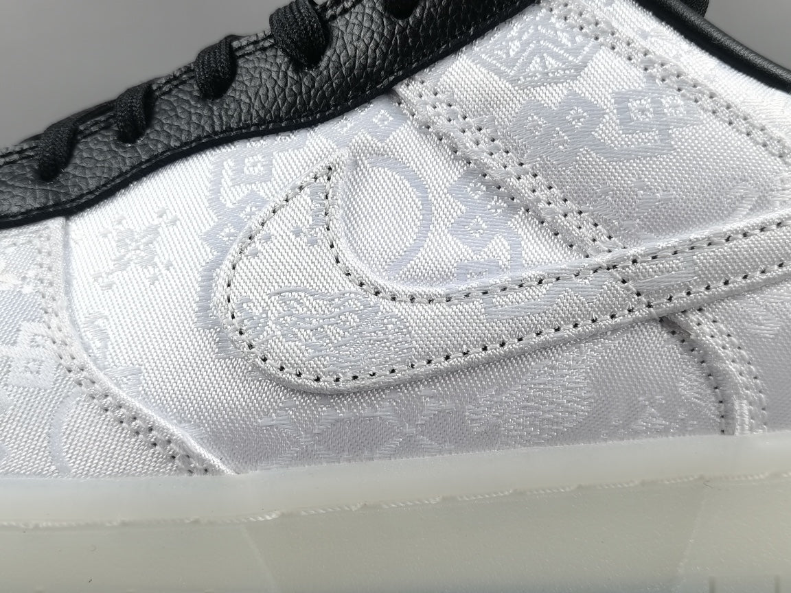 NIKE Dunk - Clot Fragment Sneakers - White Unisex Streetwear Limited Edition - Introducing the Nike Dunk Clot Fragment White - a highly sought-after collaboration that combines the