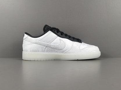 NIKE Dunk - Clot Fragment Sneakers - White Unisex Streetwear Limited Edition - Introducing the Nike Dunk Clot Fragment White - a highly sought-after collaboration that combines the