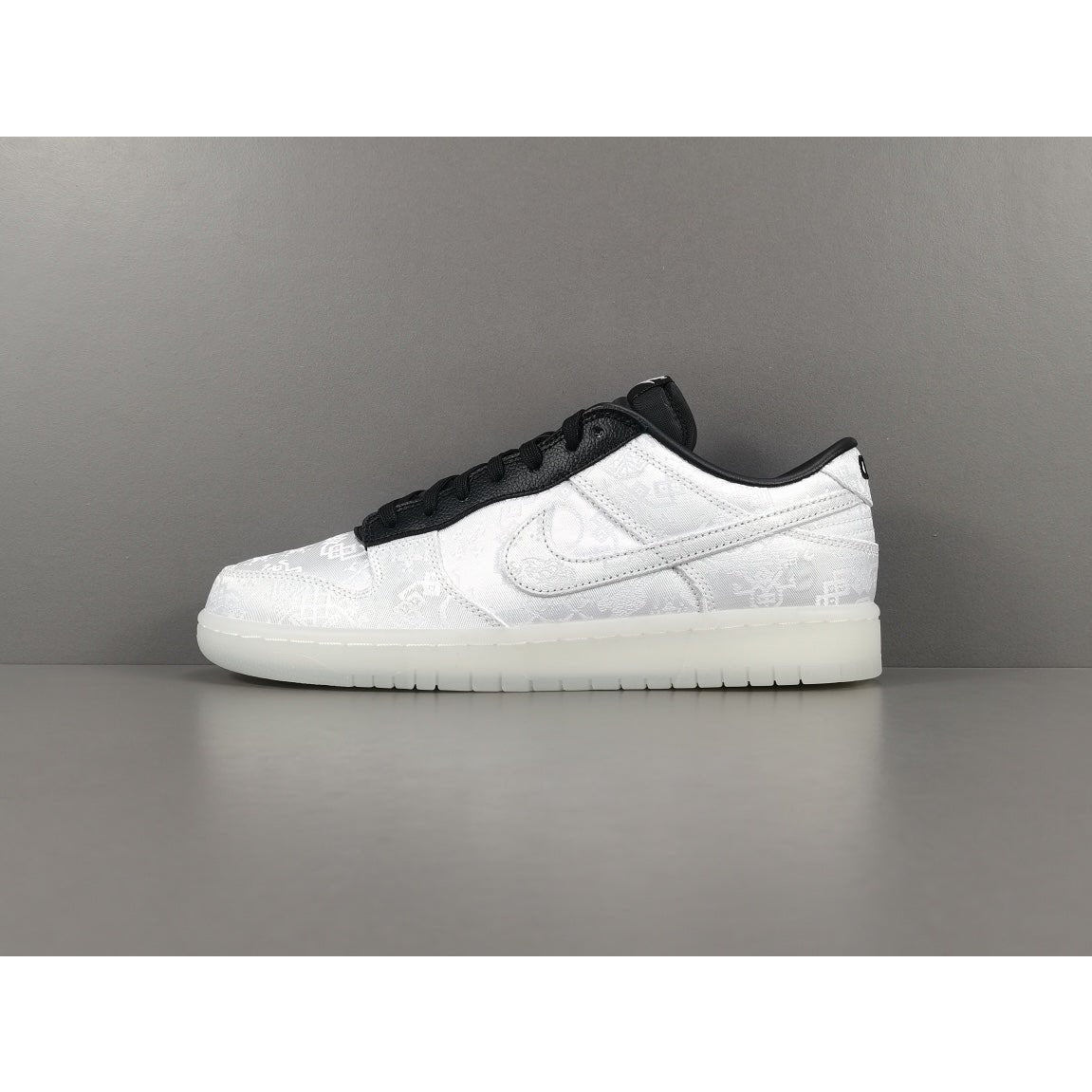 NIKE Dunk - Clot Fragment Sneakers - White Unisex Streetwear Limited Edition - Introducing the Nike Dunk Clot Fragment White - a highly sought-after collaboration that combines the