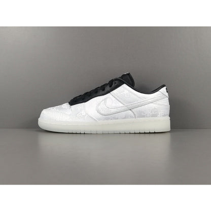 NIKE Dunk - Clot Fragment Sneakers - White Unisex Streetwear Limited Edition - Introducing the Nike Dunk Clot Fragment White - a highly sought-after collaboration that combines the
