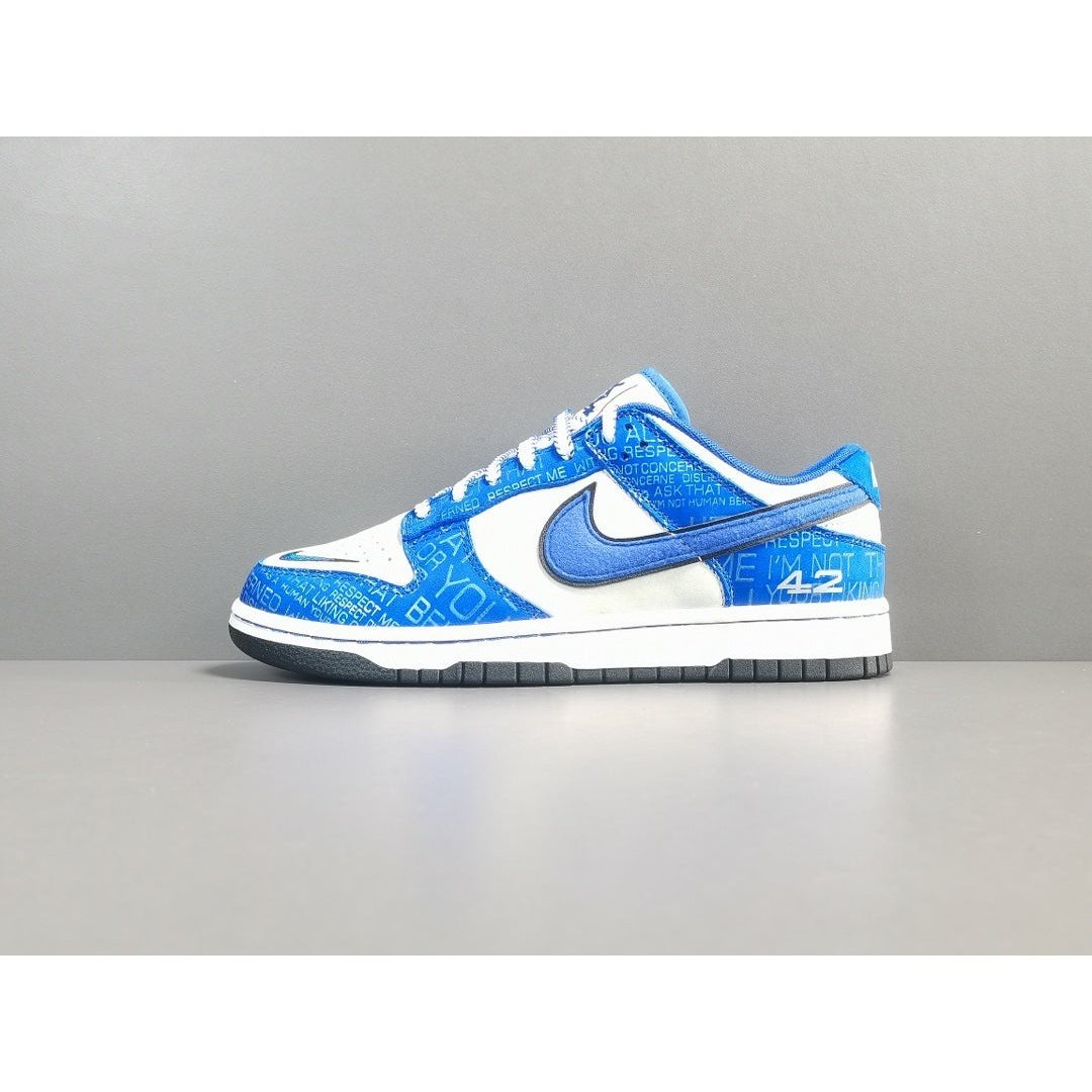 NIKE Dunk - Jackie Robinson Sneakers - Red Unisex Streetwear Limited Edition