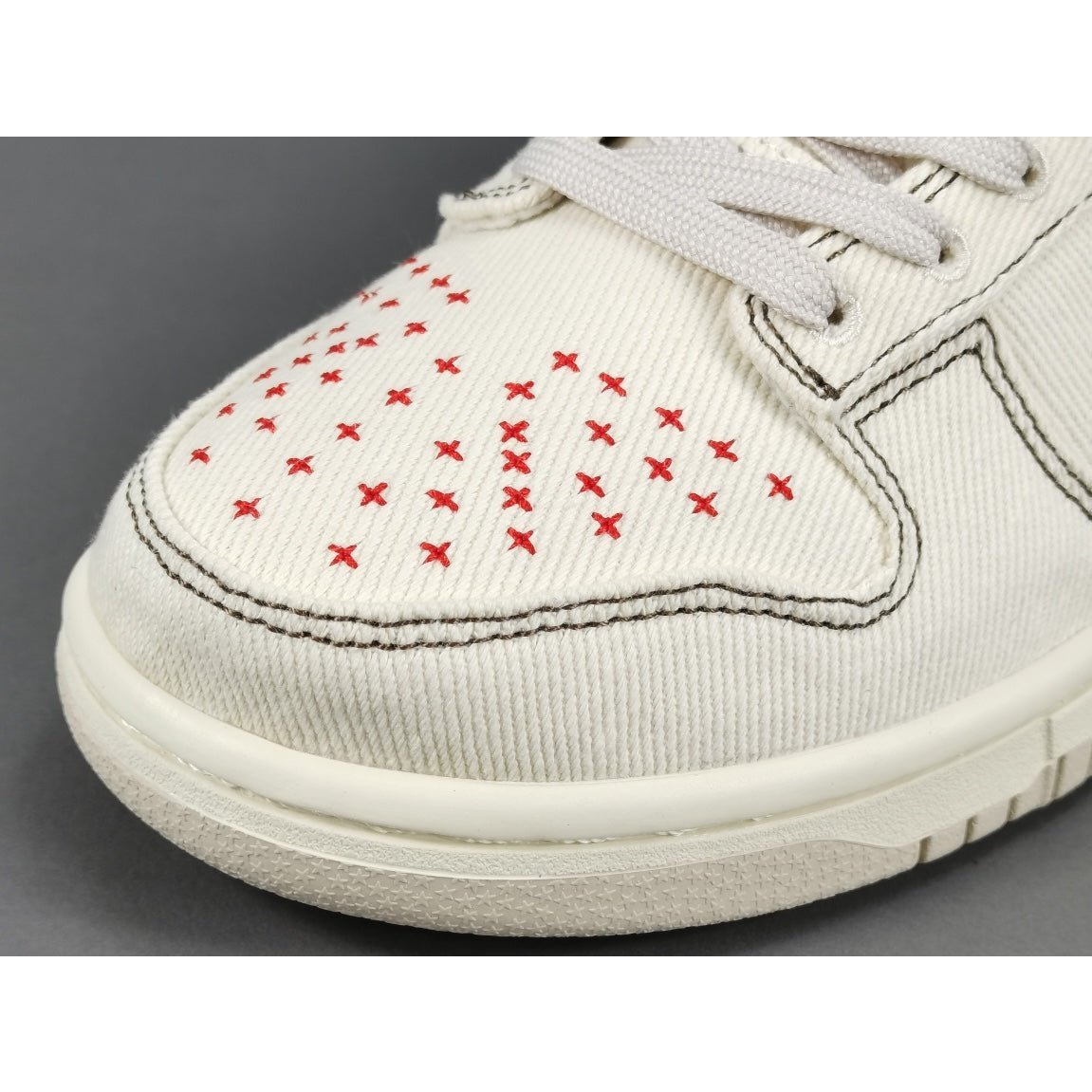 NIKE Dunk - Light Orewood Sashiko Sneakers - Brown Unisex Streetwear Limited Edition