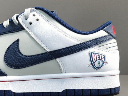 NIKE Dunk - Nba 75th Anniversary Brooklyn Nets Sneakers - Black Unisex Streetwear Limited Edition