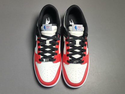 NIKE Dunk - Nba 75th Anniversary Chicago Sneakers - Red Unisex Streetwear Limited Edition