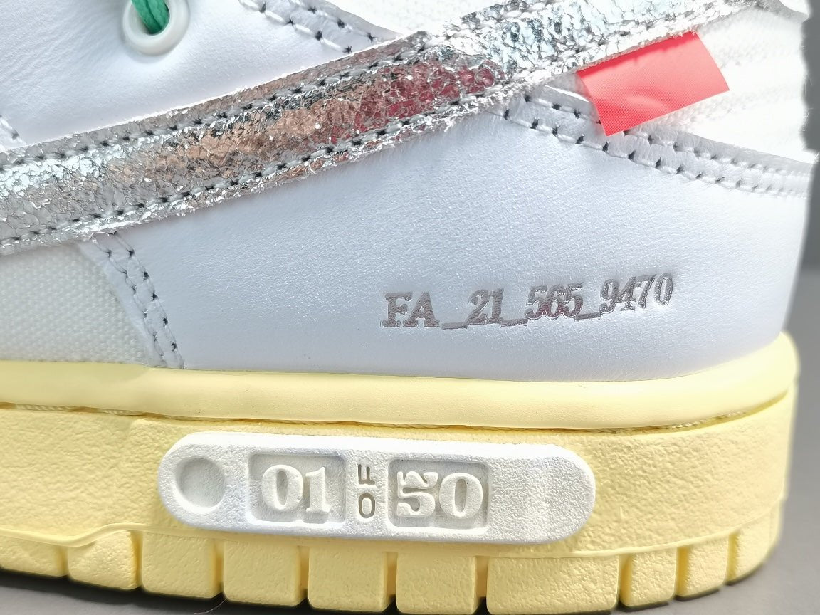 NIKE Dunk - Off-white Lot 01 Sneakers Unisex Streetwear Limited Edition