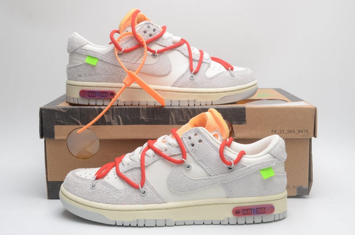 NIKE Dunk - Off-white Lot 40 Sneakers Unisex Streetwear Limited Edition