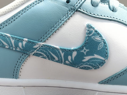 NIKE Dunk - Paisley Pack Worn Sneakers - Blue Unisex Streetwear Limited Edition