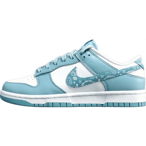 NIKE Dunk - Paisley Pack Worn Sneakers - Blue Unisex Streetwear Limited Edition