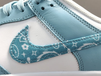 NIKE Dunk - Paisley Pack Worn Sneakers - Blue Unisex Streetwear Limited Edition