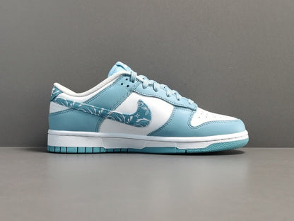 NIKE Dunk - Paisley Pack Worn Sneakers - Blue Unisex Streetwear Limited Edition
