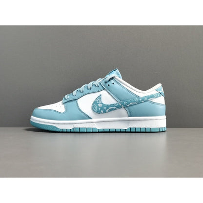 NIKE Dunk - Paisley Pack Worn Sneakers - Blue Unisex Streetwear Limited Edition