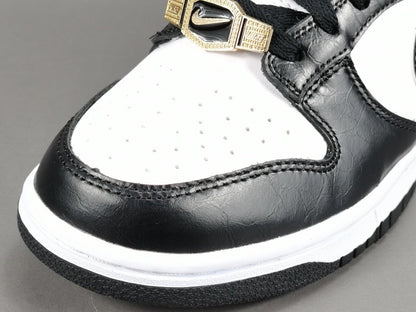NIKE Dunk - World Champs White Sneakers - Black Unisex Streetwear Limited Edition