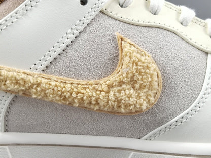 NIKE Dunk - Year Of The Rabbit Fossil Stone - Red Unisex Streetwear Limited Edition - The Nike Dunk Rabbit of the Year Fossil Stone is a highly coveted sneaker paying