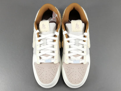 NIKE Dunk - Year Of The Rabbit Fossil Stone - Red Unisex Streetwear Limited Edition - The Nike Dunk Rabbit of the Year Fossil Stone is a highly coveted sneaker paying
