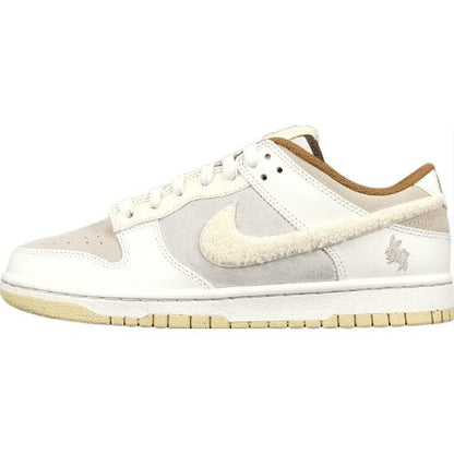 NIKE Dunk - Year Of The Rabbit Fossil Stone - Red Unisex Streetwear Limited Edition - The Nike Dunk Rabbit of the Year Fossil Stone is a highly coveted sneaker paying
