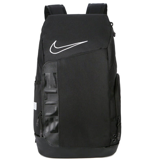 NIKE Elite Pro Basketball Backpack On Sneakers - Black Unisex Streetwear Limited Edition