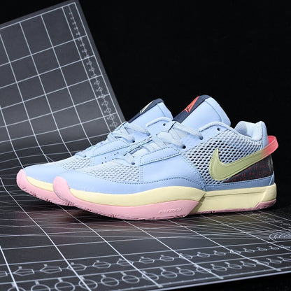 NIKE Ja 1 - Day One Sneakers - Red Unisex Streetwear Limited Edition - Introducing the Nike JA 1 Day One, a pair of sneakers that seamlessly blend style
