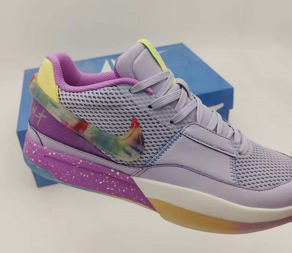 NIKE Ja 1 - Eybl Sneakers - Red Unisex Streetwear Limited Edition - Introducing the Nike JA 1 EYBL, a standout basketball shoe inspired by the prestigious Elite