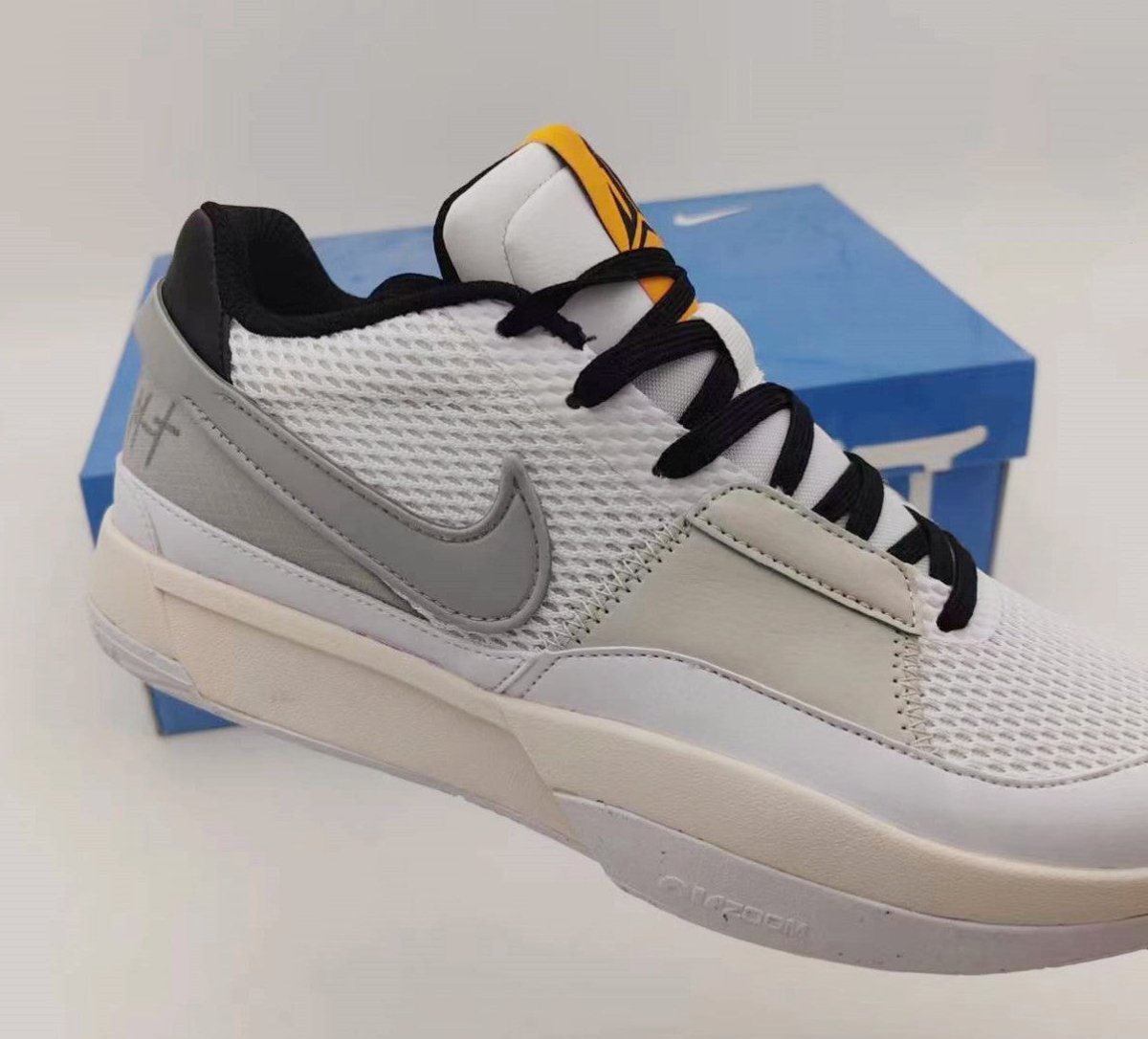 NIKE Ja 1 - Light Smoke Sneakers - Grey Unisex Streetwear Limited Edition - Introducing the Nike JA 1 Light Smoke Grey, a versatile sneaker that embodies understated style