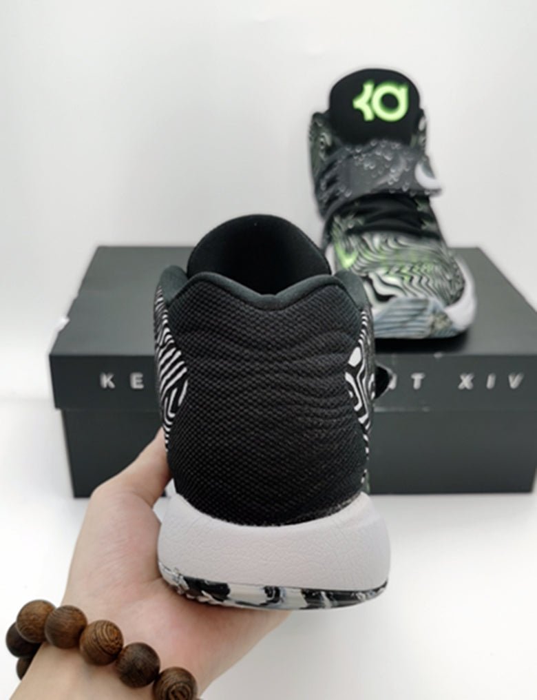 NIKE Kd 14 - Lime Glow Sneakers - Black Unisex Streetwear Limited Edition