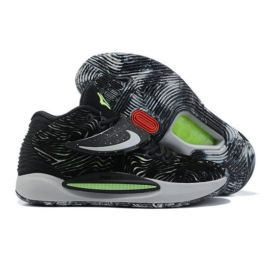 NIKE Kd 14 - Lime Glow Sneakers - Black Unisex Streetwear Limited Edition
