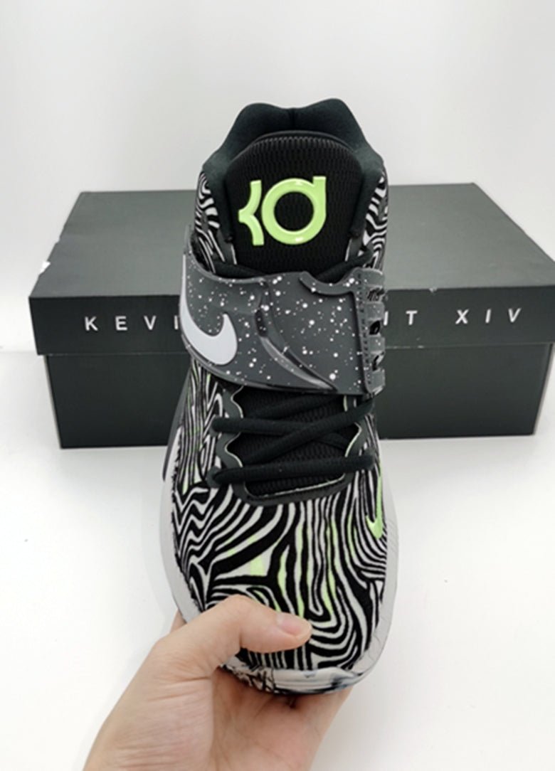 NIKE Kd 14 - Lime Glow Sneakers - Black Unisex Streetwear Limited Edition
