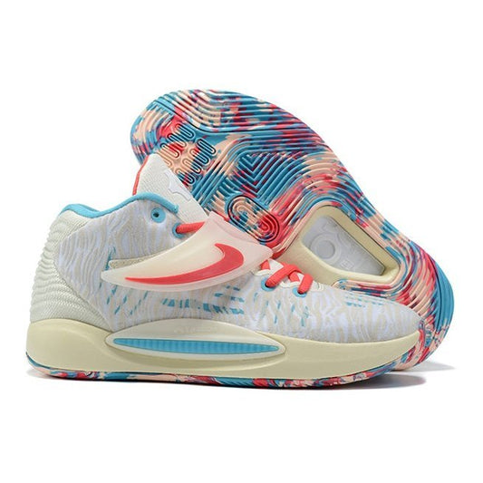 NIKE Kd 14 - Multicolor Sneakers - Red Unisex Streetwear Limited Edition