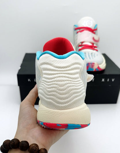 NIKE Kd 14 - Multicolor Sneakers - Red Unisex Streetwear Limited Edition