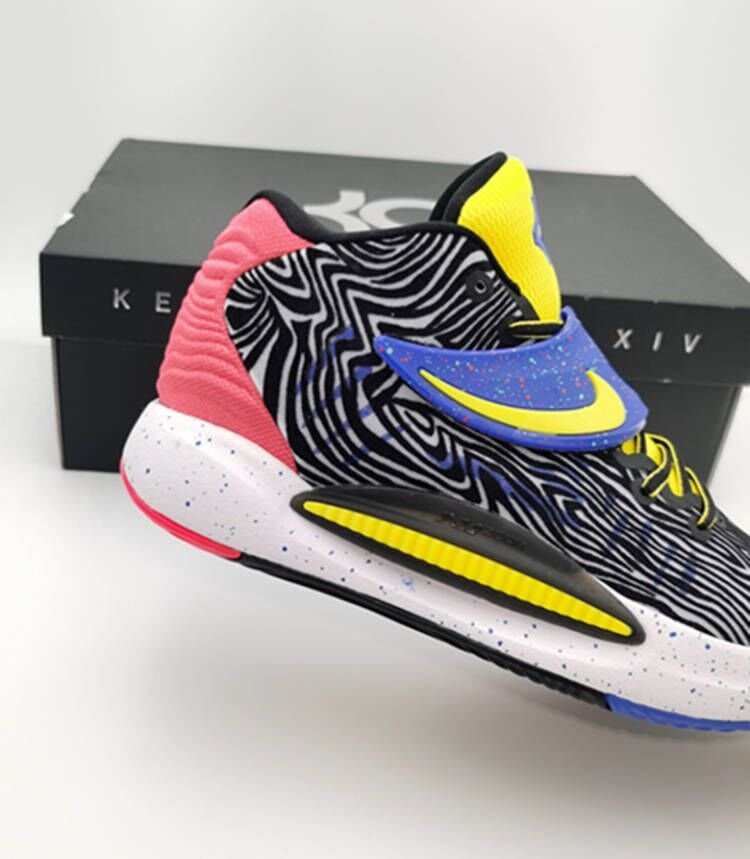 NIKE Kd 14 - Pop Art Sneakers - Red Unisex Streetwear Limited Edition