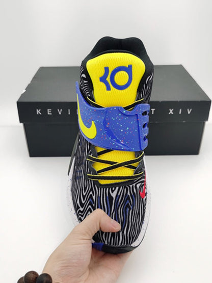 NIKE Kd 14 - Pop Art Sneakers - Red Unisex Streetwear Limited Edition