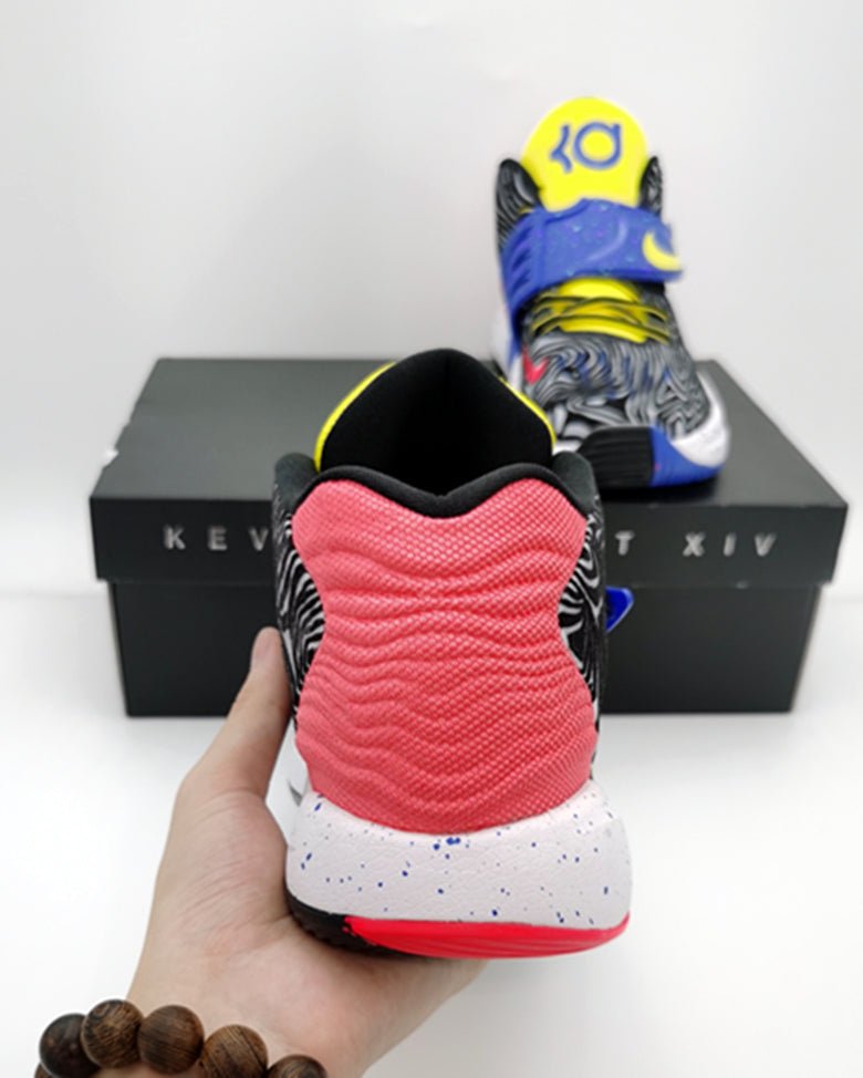 NIKE Kd 14 - Pop Art Sneakers - Red Unisex Streetwear Limited Edition
