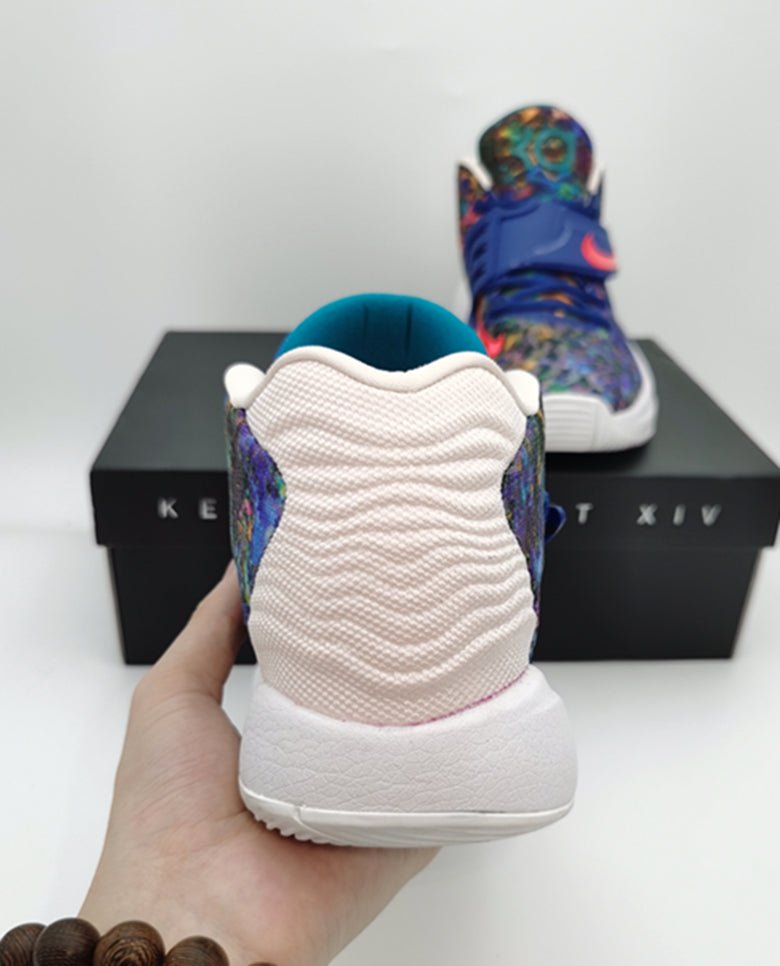 NIKE Kd 14 - Psychedelic Sneakers - Red Unisex Streetwear Limited Edition