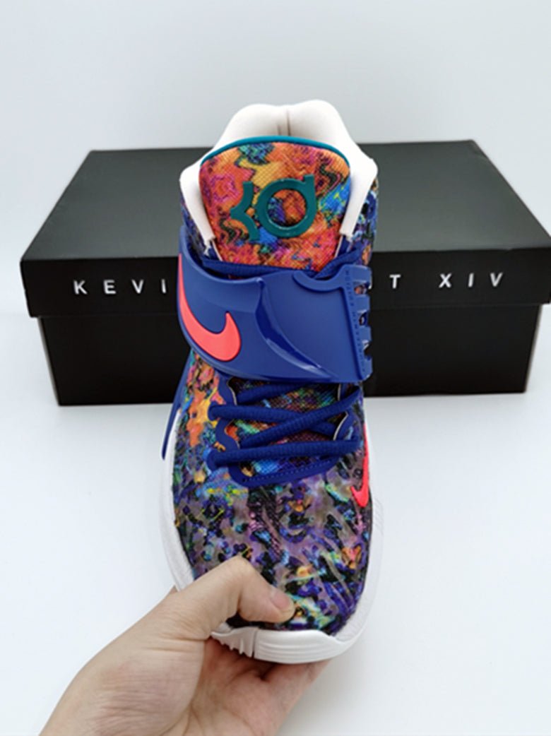 NIKE Kd 14 - Psychedelic Sneakers - Red Unisex Streetwear Limited Edition