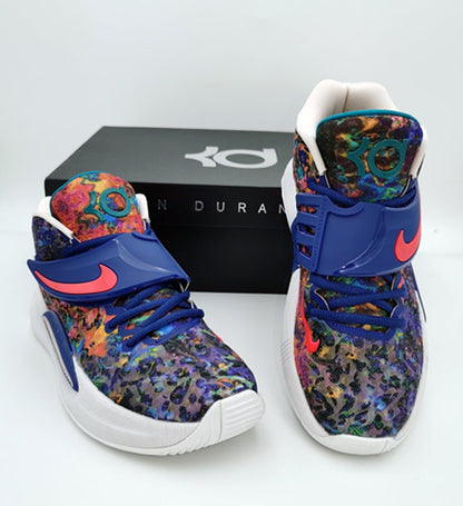 NIKE Kd 14 - Psychedelic Sneakers - Red Unisex Streetwear Limited Edition