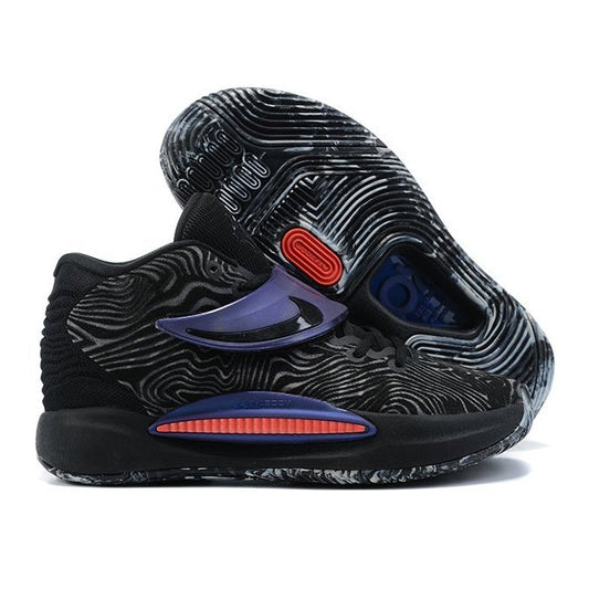 NIKE Kd 14 - Seasonal Laser Crimson Sneakers - Black Unisex Streetwear Limited Edition