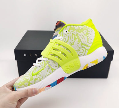NIKE Kd 14 - Lime Green Sneakers - White Unisex Streetwear Limited Edition