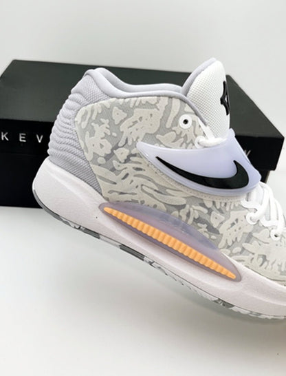 NIKE Kd 14 - Wolf Sneakers - Grey Unisex Streetwear Limited Edition