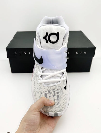 NIKE Kd 14 - Wolf Sneakers - Grey Unisex Streetwear Limited Edition
