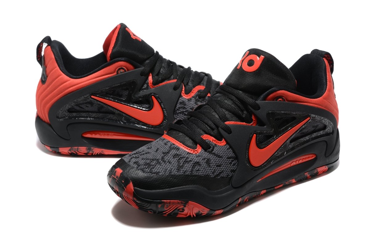 NIKE Kd 15 - University Red Sneakers - Black Unisex Streetwear Limited Edition