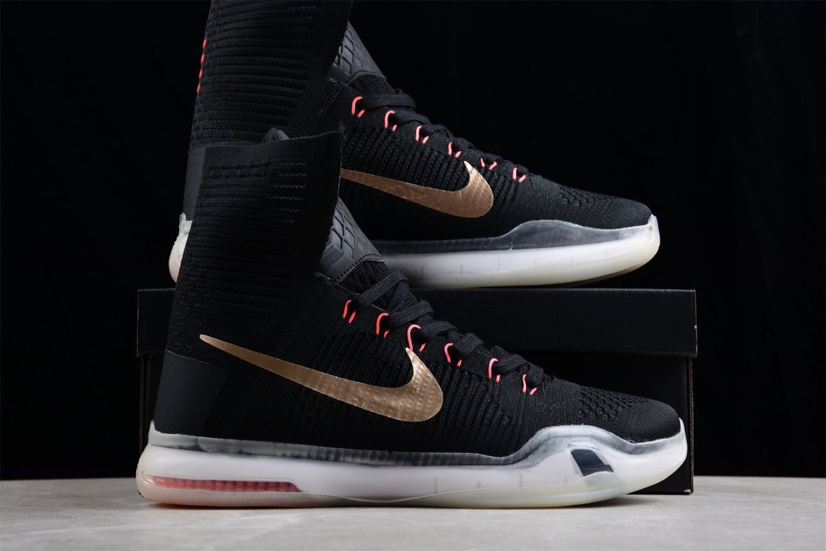 NIKE Kobe 10 Elite High - Rose Gold Pack - Red Unisex Streetwear Limited Edition