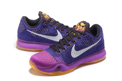 NIKE Kobe 10 Elite Low - Opening Night Sneakers - Black Unisex Streetwear Limited Edition