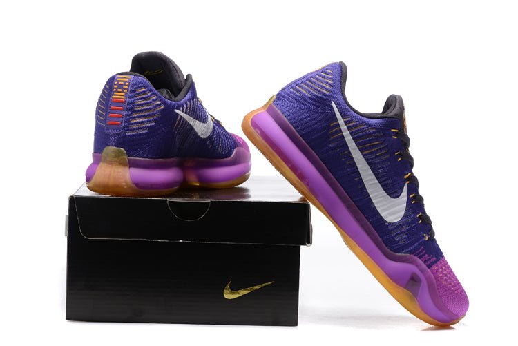 NIKE Kobe 10 Elite Low - Opening Night Sneakers - Black Unisex Streetwear Limited Edition