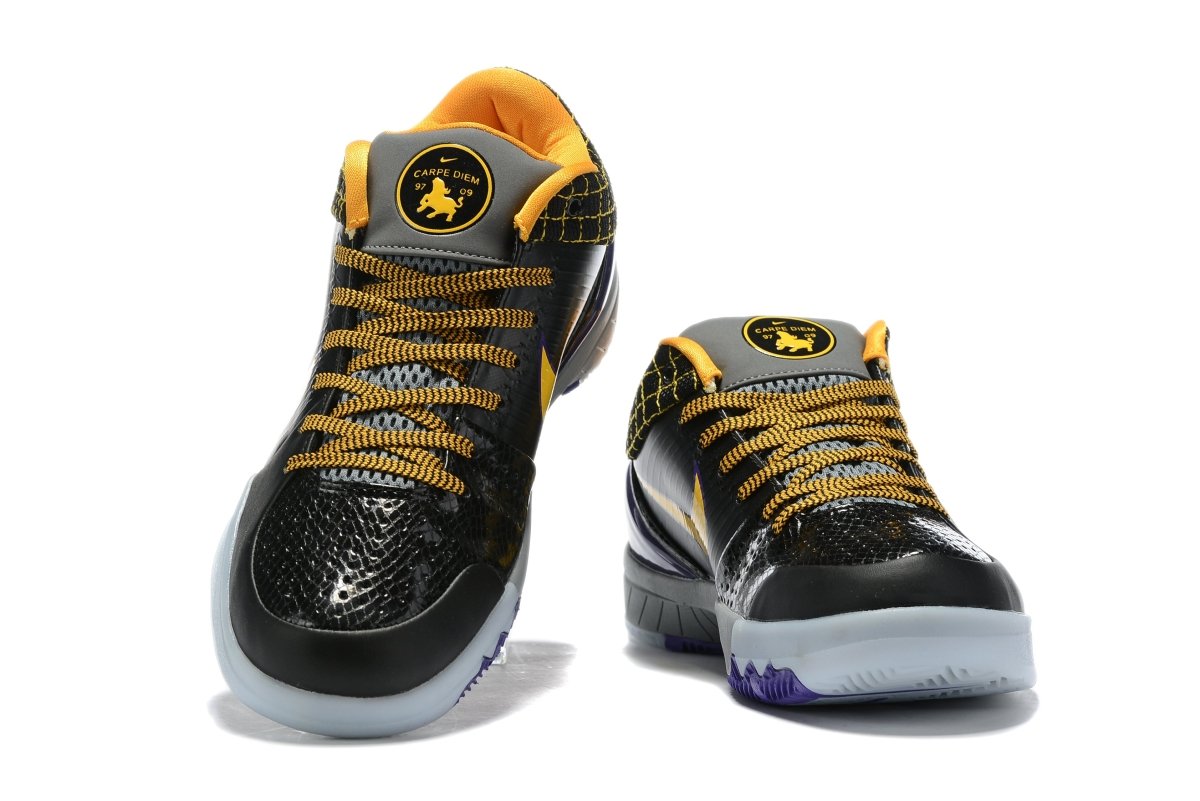 NIKE Kobe 4 Protro - Carpe Diem Sneakers - Black Unisex Streetwear Limited Edition