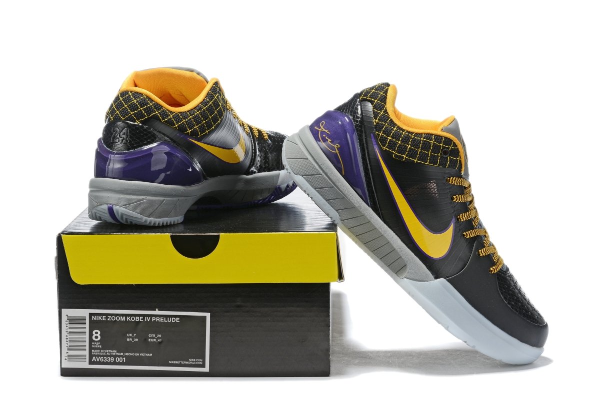 NIKE Kobe 4 Protro - Carpe Diem Sneakers - Black Unisex Streetwear Limited Edition