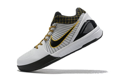 NIKE Kobe 4 Protro - White Del Sol Sneakers - Black Unisex Streetwear Limited Edition