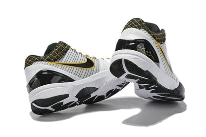 NIKE Kobe 4 Protro - White Del Sol Sneakers - Black Unisex Streetwear Limited Edition