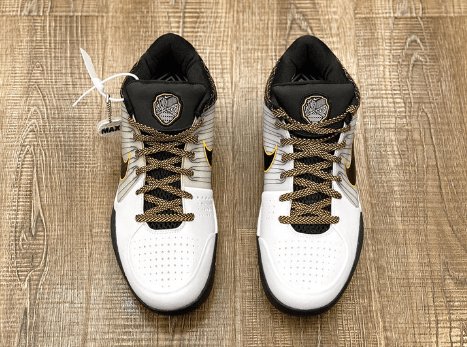 NIKE Kobe 4 Protro - White Del Sol Sneakers - Black Unisex Streetwear Limited Edition