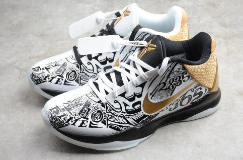 NIKE Kobe 5 Protro - Big Stage Sneakers - Black Unisex Streetwear Limited Edition